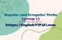 Irregular verbs- group 1- افعال بی قاعده در انگلیسی (گروه 1)