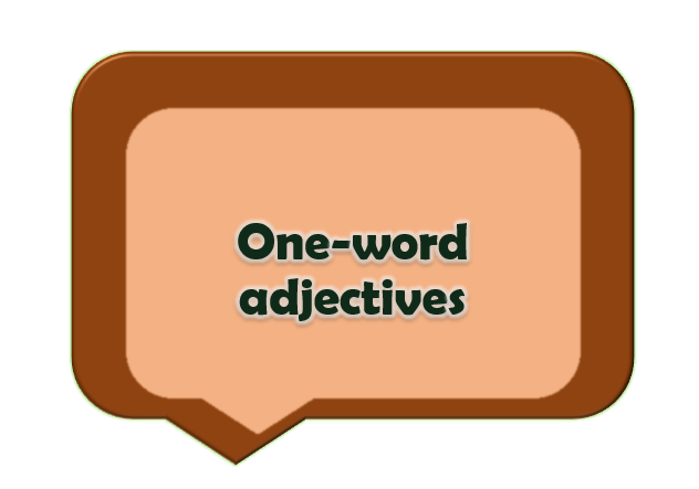 One-word Adjective Placement- جایگاه صفت تک کلمه ای در انگلیسی