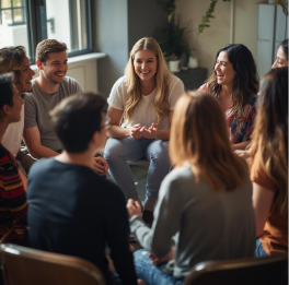 Online English conversation and panel courses